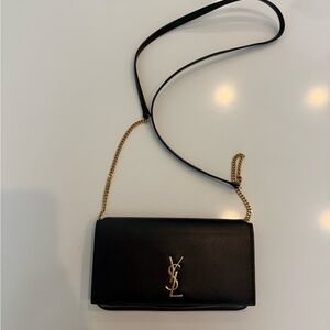 Authentic Saint Laurent crossbody phone holder bag purse